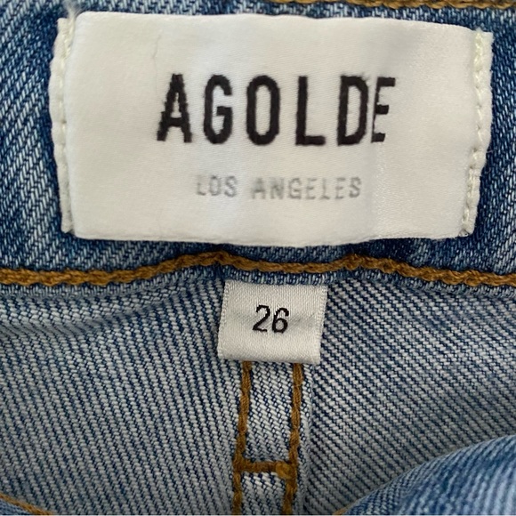 NWOT AGOLDE Riley High Rise Straight Crop Jeans - Picture 10 of 14